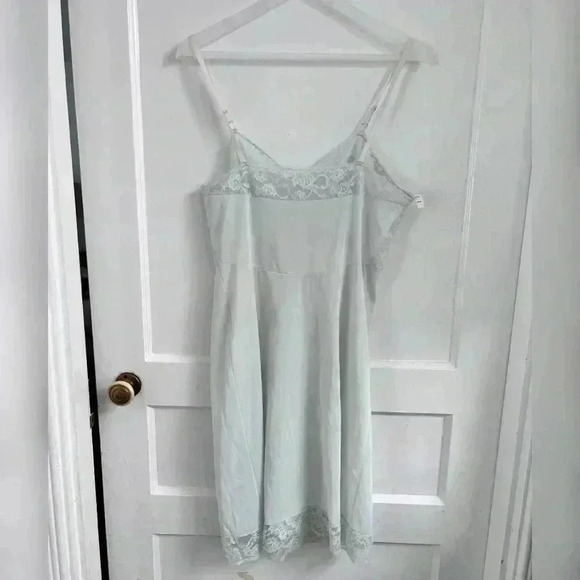 Vintage Vanity Fair Made in USA Baby Blue Nightie Slip Dress - Picture 2 of 5
